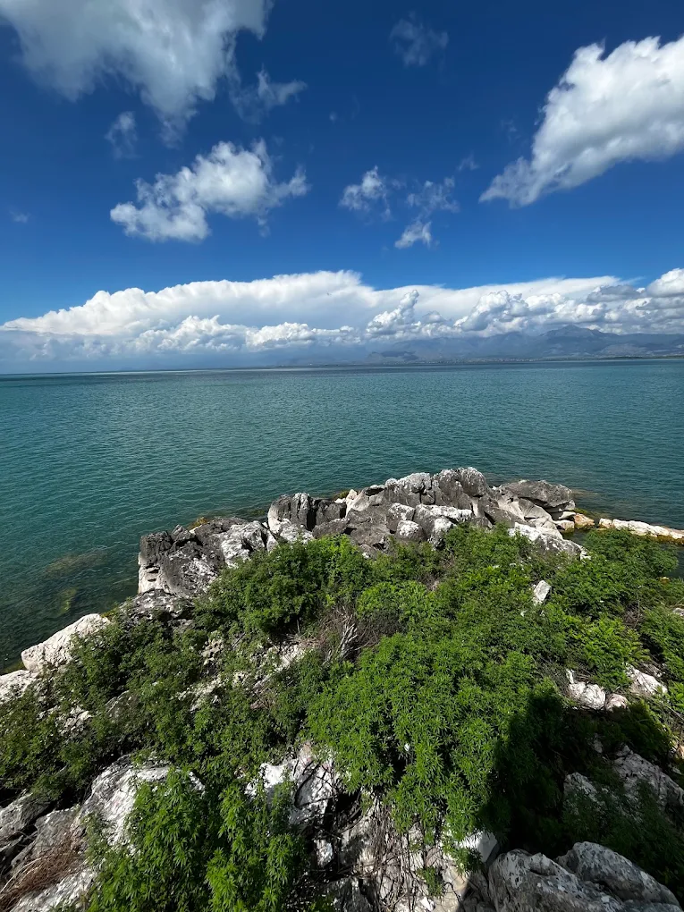 Calm Lake in a sunny day